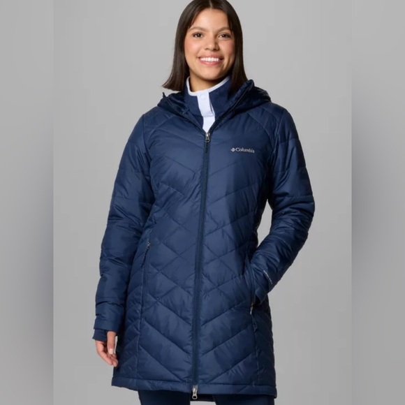 Columbia Women's Deep Blue Quilted Puffer Coat - Picture 1 of 6